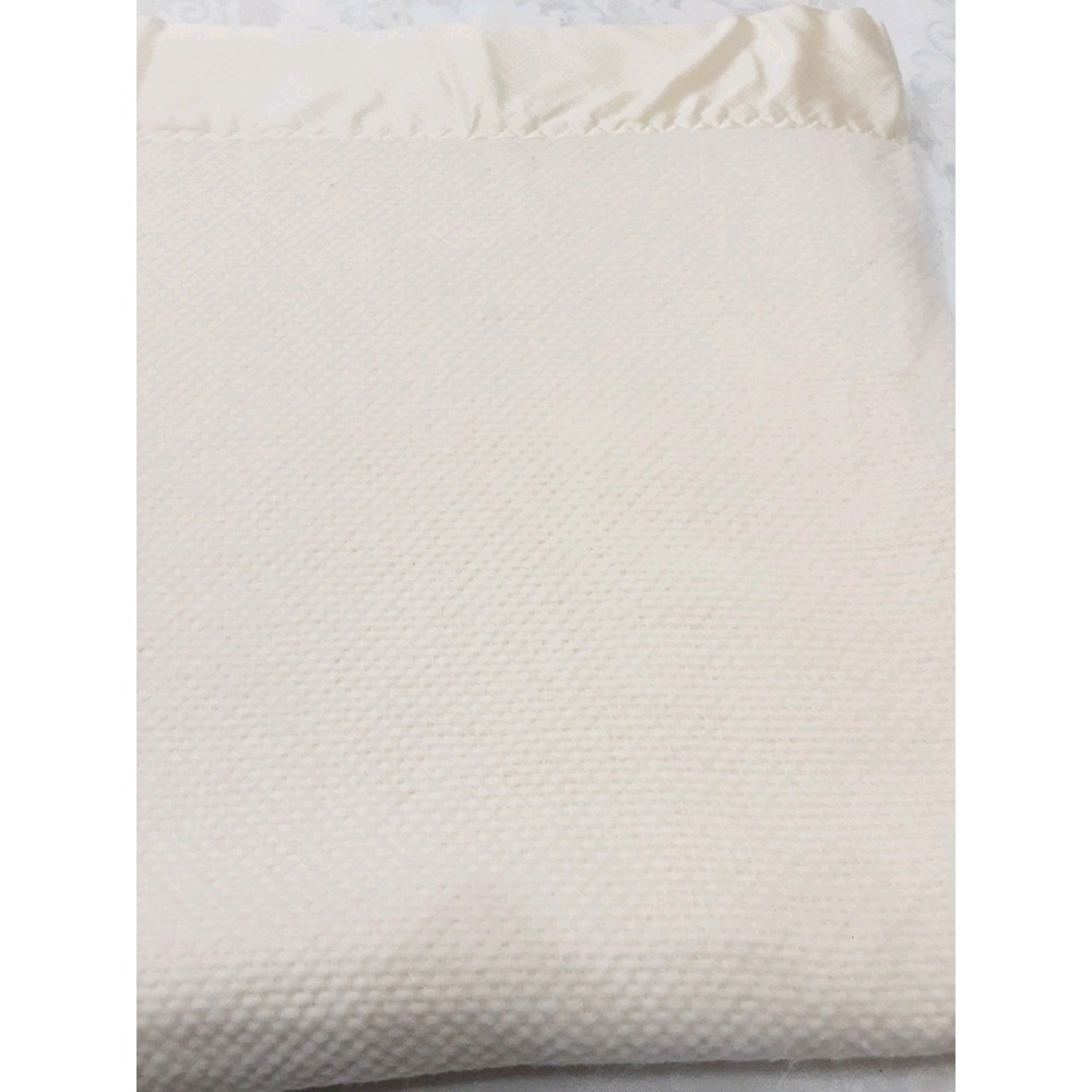 Royal Velvet Blanket By Fieldcrest Satin Binding Twin Acrylic Beige USA VTG